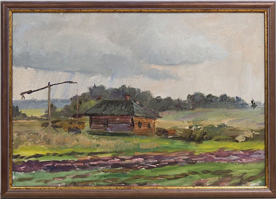 Кибардин Георгий Владимирович (1903-1963).
Пейзаж с колодцем. 1960-е.