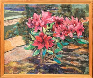 Покровская Вероника Борисовна (1939-2023). Розовый куст. 2003.