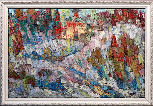 Якунин Виталий Александрович (р. 1940).
Дорога к храму. Суздаль. 1980-е.
