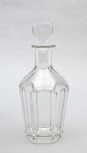 (Баккара) Графин с широкой огранкой. Франция, фирма Baccarat, последняя треть ХХ века.