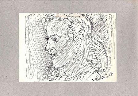 Лабас Александр Аркадьевич (1900-1983). Женский портрет. 1974.