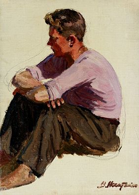 Нечитайло Василий Кириллович (1915-1980). Тракторист. 1949.