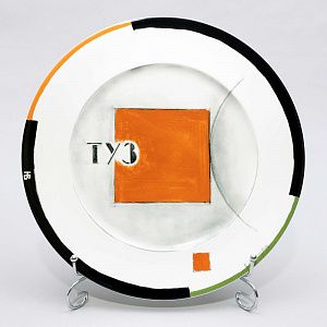 Декоративная тарелка "Туз". Люксембург, фирма Villeroy&Boch, автор - В. Н. Немухин, 1990-е годы.