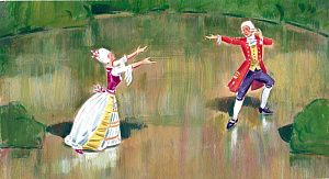 Игнатьев Борис Л. (1930-2009). Театр. Иллюстрация к диафильму "Запретное чудо". 1989.