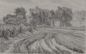 Калашников Анатолий Иванович (1930-2005).
Местечко "Снегири". 1953.