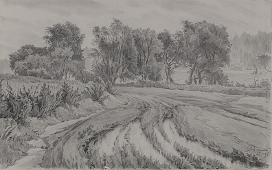Калашников Анатолий Иванович (1930-2005).
Местечко "Снегири". 1953.