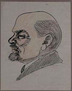 Тырса Николай Андреевич (1887-1942). 
Портрет Ленина. 1930-е.