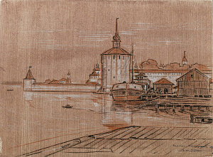 Маторин Михаил Владимирович (1901-1976).
Кирилло-Белозерский монастырь. 1968.