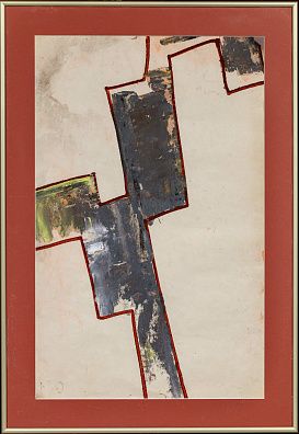 Зверев Анатолий Тимофеевич (1931–1986). Композиция из прямоугольников. 1959.