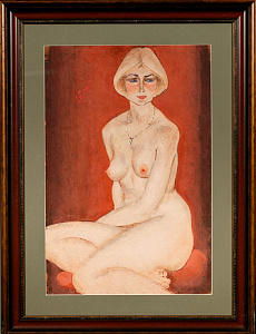 Неизвестный художник. Россия.
Обнаженная.  1970-е.
