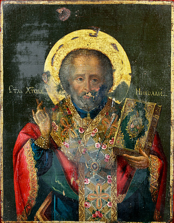 Икона "Николай Чудотворец". Киев. Первая половина ХIX века.