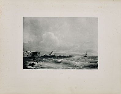 Боголюбов Алексей Петрович (1824-1896). 
Море. Из "Альбома гелиогравюр с картин русских художников". Издательство Кнебель. Конец XIX века.