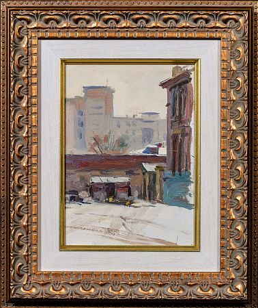 Решин Евсей Исаакович (1916-1978). Деревенский дворик. Середина ХХ века.
