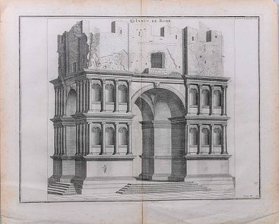Антонио Лафрери (Antonio Lafreri) (1512-1577). Лист из альбома «Древность, изъясненная и представленная в рисунках» (Antiquite expliquee et representee en figures) Бернара де Монфокона. 1719.
