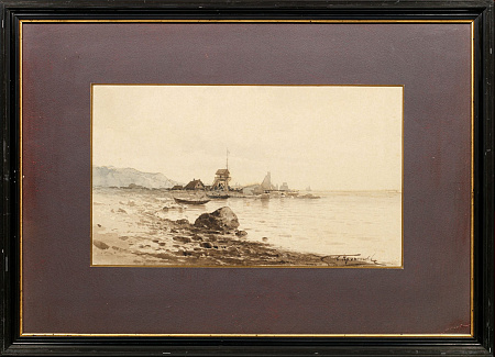 Прокофьев Николай Дмитриевич (1866–1913). Рыбацкий поселок. Конец XIX века.