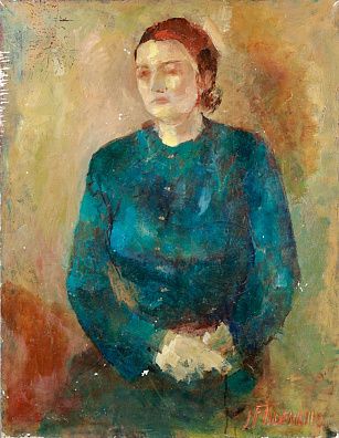 Янис Фердинанд Тидeманис (Janis Ferdinands Tidemanis) (1897-1964). Женский портрет. Вторая треть ХХ века.