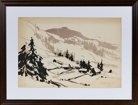 Мальцев Петр Тарасович (1907-1993). 
Горы. 1965.