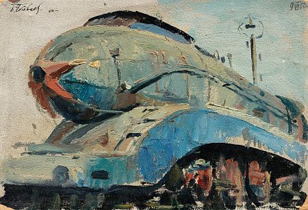 Яковлев Борис Николаевич (1890-1972). Этюд к картине "Советский транспорт". 1950.