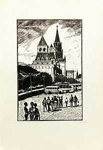 Загрядский Геннадий Тимофеевич (1923-2008). Васильевский спуск. 1973.
