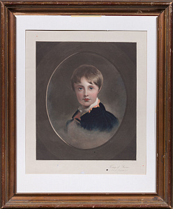 Роберт Уоллас Хестер (Robert Wallace Hester) (1866-1942).Портрет Наполеона II. По живописному оригиналу Т.Лоуренса. Конец XIX века.