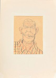 Саркисян Перч Ашотович (1922-1970). 
Рабочий с сигаретой. 1950-е.