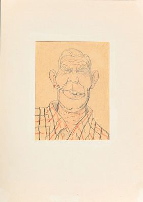 Саркисян Перч Ашотович (1922-1970). 
Рабочий с сигаретой. 1950-е.
