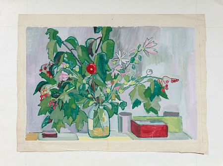 Шиловская Тамара Андреевна (1916-2001). Букет в банке. 1961.