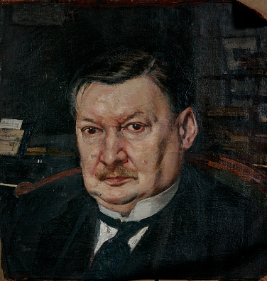 Биленкий Исаак Моисеевич (1889-1950). 
Портрет композитора Александра Глазунова. 1910-е.