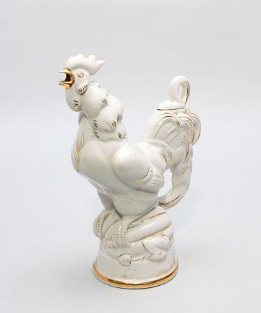 Штоф "Петух". СССР, Городницкий фарфоровый завод, 1960-е годы.
