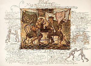 Семенов Сергей. Разговор художника с критиком. 1990-е.