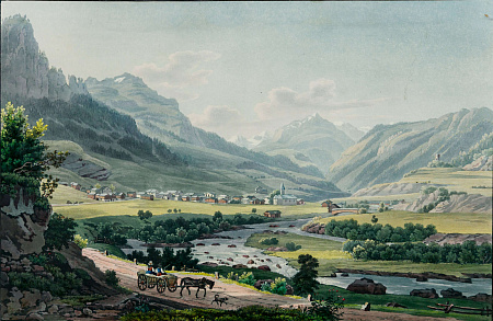 Иоганн Людвиг Блёйлер (Johann Ludwig Bleuler) (1792-1850).
Коммуна Зилис Райшен в XIX веке. Швейцария. Первая треть XIX века.