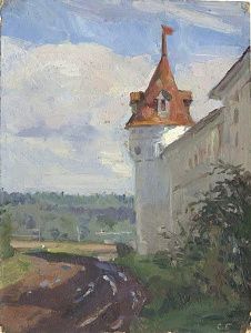 Боим Соломон Самсонович (1899-1976). Монастырская башня. 1954.