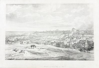 Альбрехт Адам ( Albrecht Adam) (1786 - 1862).
Вид Смоленска с северной стороны. 19 августа.Первая треть XIX века.