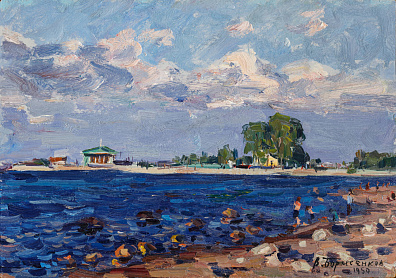 Борисенков Василий Павлович (р.1924). 
Теплый день. 1950.
