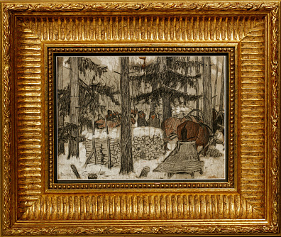 Каргус-Смоленский Владимир Романович (1890-1917).
За дровами. 1915.