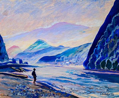 Эрдели Адальберт Михайлович (1891-1955). Закарпатье. Река Тиса. 1952.