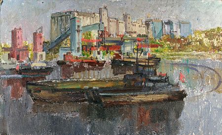 Середин Игорь Иннокентьевич (1928-2007).
Индустриальный пейзаж. 1960-е - 1970-е.