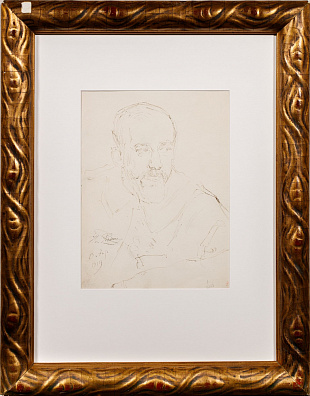 Репин Илья Ефимович (1844-1930). 
Портрет Василия Леви. 1919.