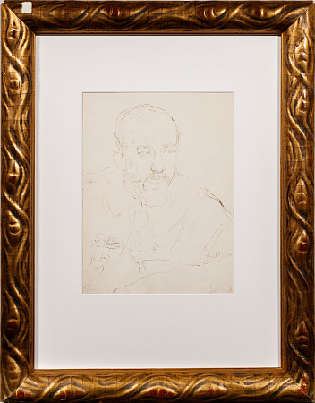 Репин Илья Ефимович (1844-1930). 
Портрет Василия Леви. 1919.