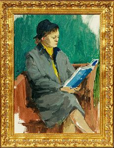 Голиков Василий Васильевич (1921–2005). 
Светлана читает. 1959.