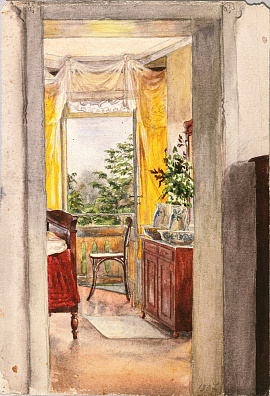 Юон Константин Федорович (1875-1958). Интерьер с окном.1907.