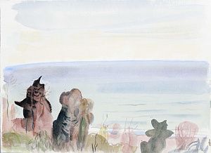 Митурич-Хлебников Май Петрович (1925-2008). 
У Черного моря. 1984.