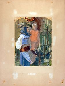 Соколов Илья Алексеевич (1890–1968). Иллюстрация к сказке П.П. Бажова "Малахитовая шкатулка". 1940-е. - 1950-е.