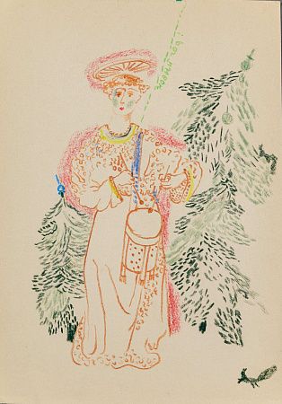 Климова (Лунянская) Татьяна Юрьевна (р.1963).
Новогодний Ангел.1987.