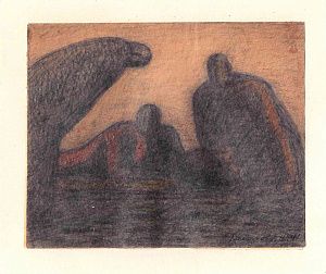 Басыров Гариф Шарипович (1944-2004). Три фигуры. 1991.