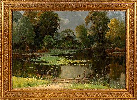Шибанов Александр Борисович (1870-е - 1930-е). Лесной пруд. 1918.
