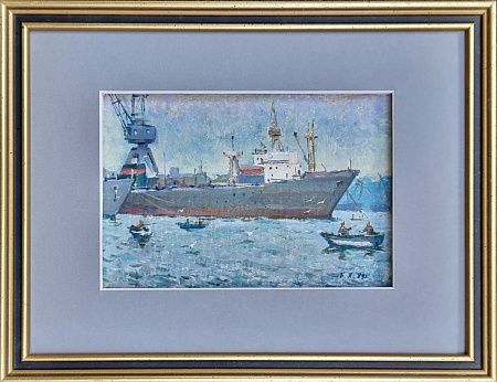 Козаченко Борис Андреевич (1928-2006).
Порт Ильичевск. 1989.
