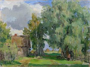 Неизвестный художник. Россия. Летний день. 1940-е - 1950-е.