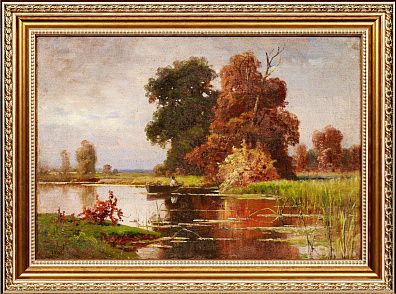 Платонов Семен Сергеевич (1860-1925). Деревья у реки. Первая четверть ХХ века.
