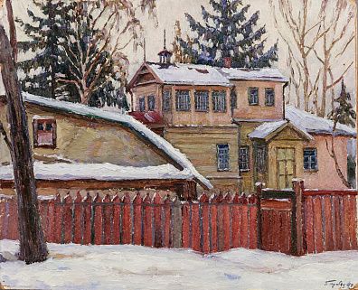 Горобец Павел Матвеевич (1905–1974).Дача зимой. 1940.